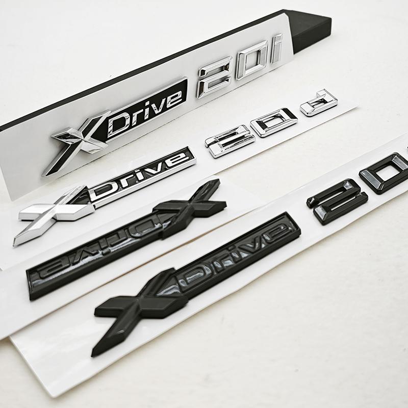 BMW X1 X2 X3 X4 G01 3D ABS Car Letters Logo XDrive 20d X Drive 20i Rear Trunk Badge Side Fender Emblem Exterior Accessories