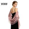 Comoda Coperta per Eventi Speciali Sciarpe e Coprispalle da Donna Abiti da Sera, Foulard da Matrimonio Trasparente Sposa, Sciarpa in Chiffon Morbida Abito Formale Donna, Elegante