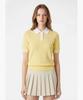 Meonsingweeo Women'S Textured Collar Sweater Yellow Mr122Lsw33