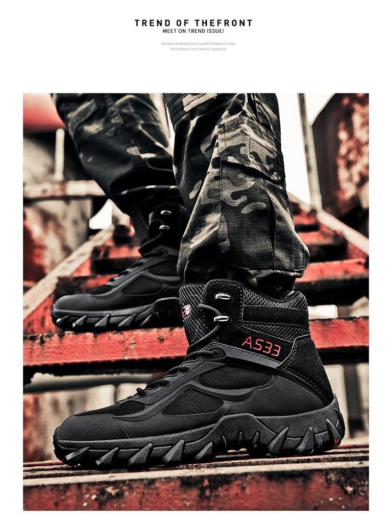 2025 Herren Übergröße Outdoor Taktische Militärstiefel: Rutschfest, Abriebfest Bergsteigen und Wandern