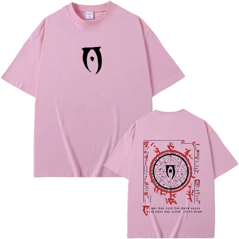 Game Bloodborne Horror Hunter Graphic Print T-shirt Men Women Vintage Print Crew Neck Casual T Shirt Casual Loose Short Sleeve Neck Summer Tops