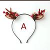 New Years Headband Elk Horn Pine Cone Christmas Headband Female Holiday Hair Accessories Cute Cat Ears Headdress