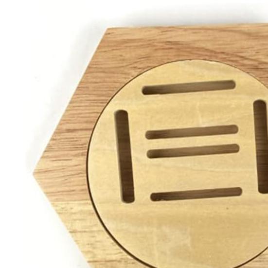Medal Holder Display Rack with Hexagonal Design Hand-Polished Corners Wall Shelf for Sports Taekwondo Medals