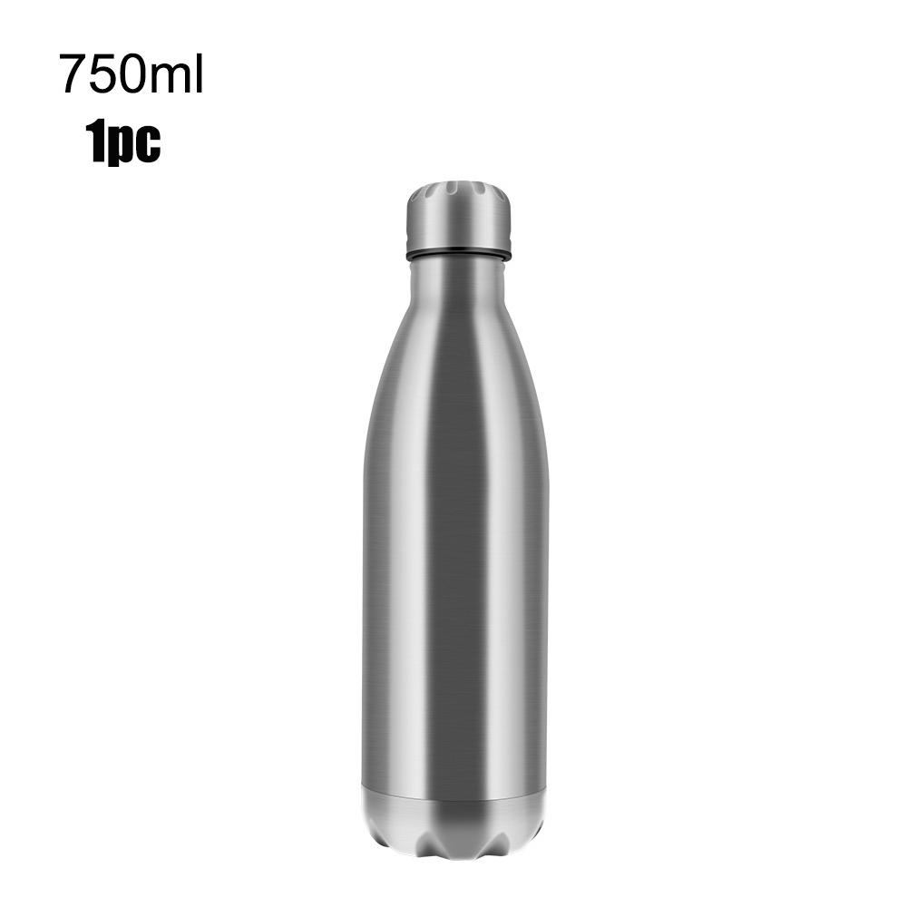 

Бутылка для воды с одинарной стенкой 500 мл 750 мл 1000 мл Бутылка для воды/колы Нержавеющая сталь Изолированный вакуумный термос Кружка для колы Портативные напитки