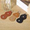 PU Leather Guitar Pick Holder Keychain Clip Durable Portable Pick Storage Case with Metal Key Ring for Easy Access and Secure Carry