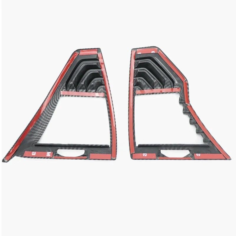 2 STÜCKE Carbon Fiber ABS Auto Front Air Outlet Refit Rahmen Trim Abdeckung Aufkleber Innenausstattung Für BMW X3 G01 X4 G02 IX3 2018-21
