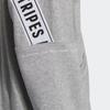 Adidas Letter Stripe Printed Hooded Zip-Up Long Sleeve Jacket Unisex Jacket Gray IK7327