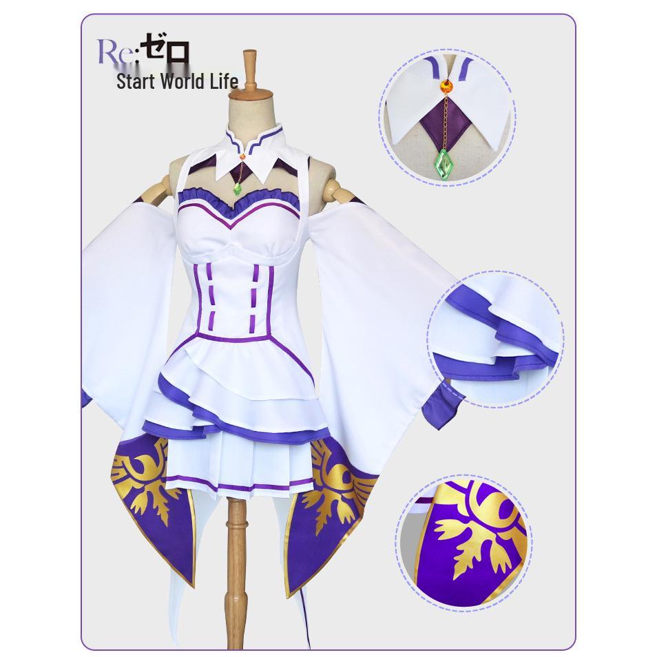 Re:Zero Emilia Women’s Anime Cosplay Costume