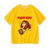 Game Donkey Kong Bananza Children's T-shirt 100% Cotton Cartoon Print Tees Cute Boys Girls Short Sleeve O-neck Kids Tops Summer