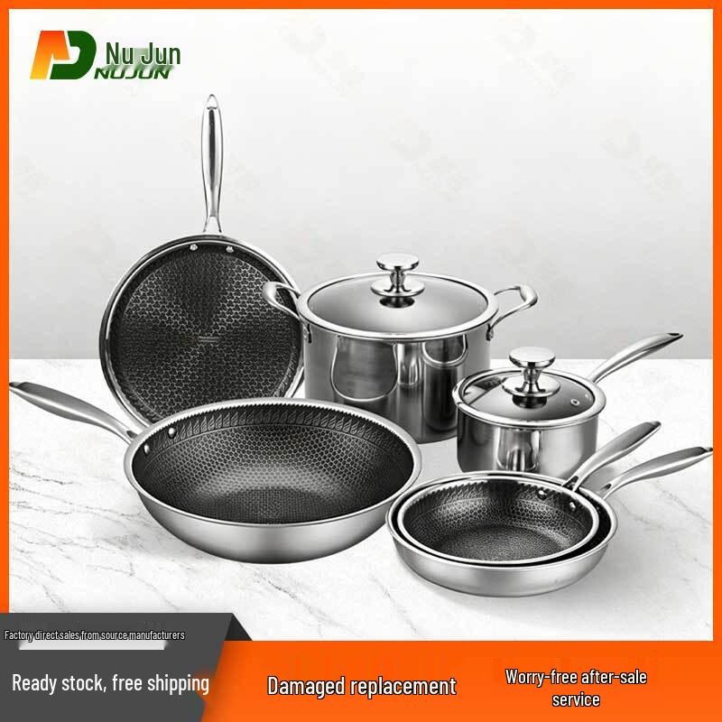 Nujun 304 Stainless Steel Induction Wok 26cm