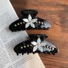 1pc Wisteria Classic Hair Volume, Elegant Large Size with Diamond Inlay, Women's French Luxury Style, Shark Clip, Hairpin