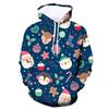 2026 Cross-border 3D Hot Digital Printed Women's Sweater Christmas Hooded Sweater Hot Sale Women's Clothing