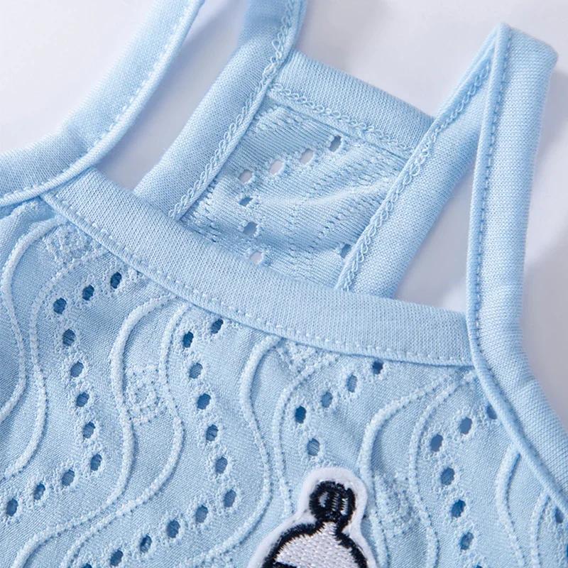 Kühlendes Sommer-Hundeoberteil für Welpen, weiche Westen, Haustier-Hundekleidung, Cartoon-Kleidung, Sommerhemd, lässiges T-Shirt für Katzen, Haustierbedarf