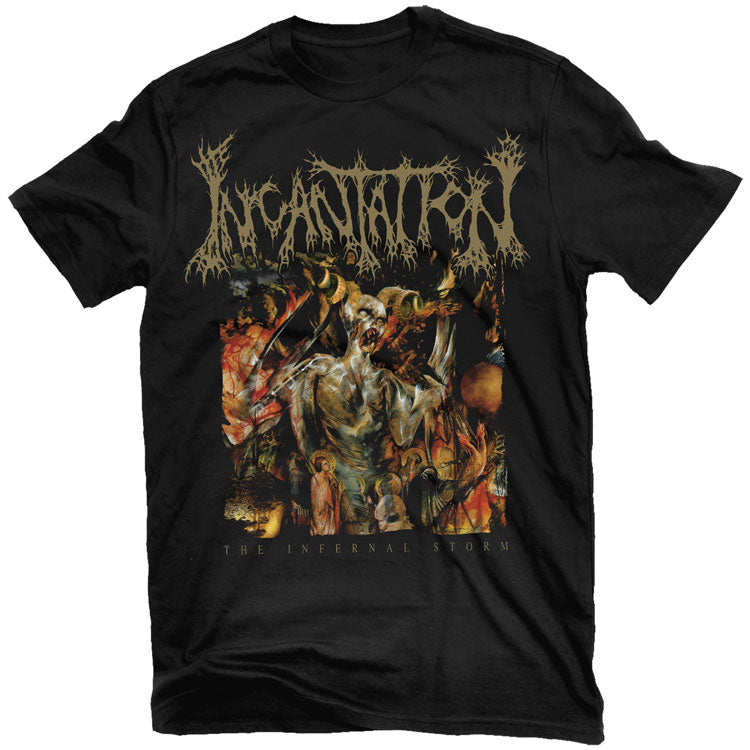 Incantation Onward To Golgotha Band Graphic Tee  Cotton Round Neck Casual Unisex Tshirt Summer Top