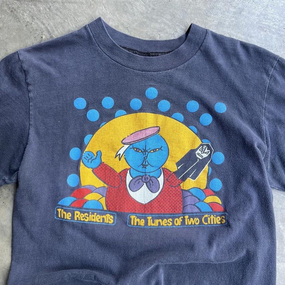 Vintage Rare 1980’s The Residents The Tunes Of Two Cities T-shirt BT750 Unisex T-Shirt XXXL