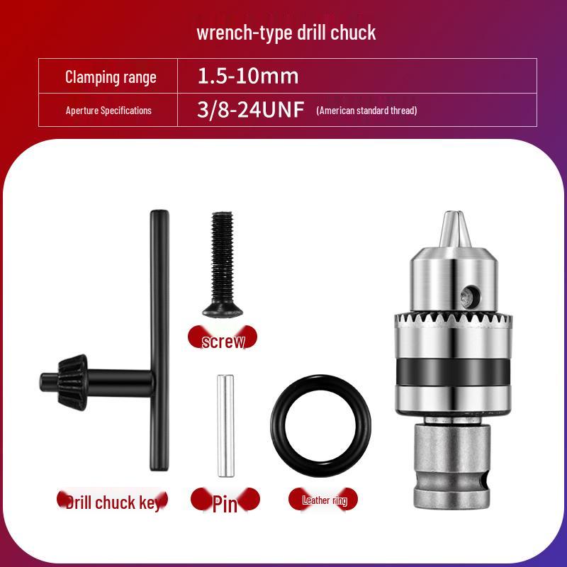 Multi-Functional Electric Wrench Conversion Kit with Air Impact Socket and Drill Chuck Adapter