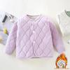 Dreilagige gesteppte Schuljacke für Kinder - Warmer Herbst-/Winter-Baumwollmantel für Jungen und Mädchen