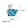 Pink Color Swan Brooches For Women Elegant Wedding Fashion Pin Animal Design Accessories High Quality New Year 2023