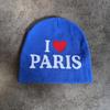Unisex Block Color Heart Letter Knitted Hat For Fall And Winter Use Outdoor