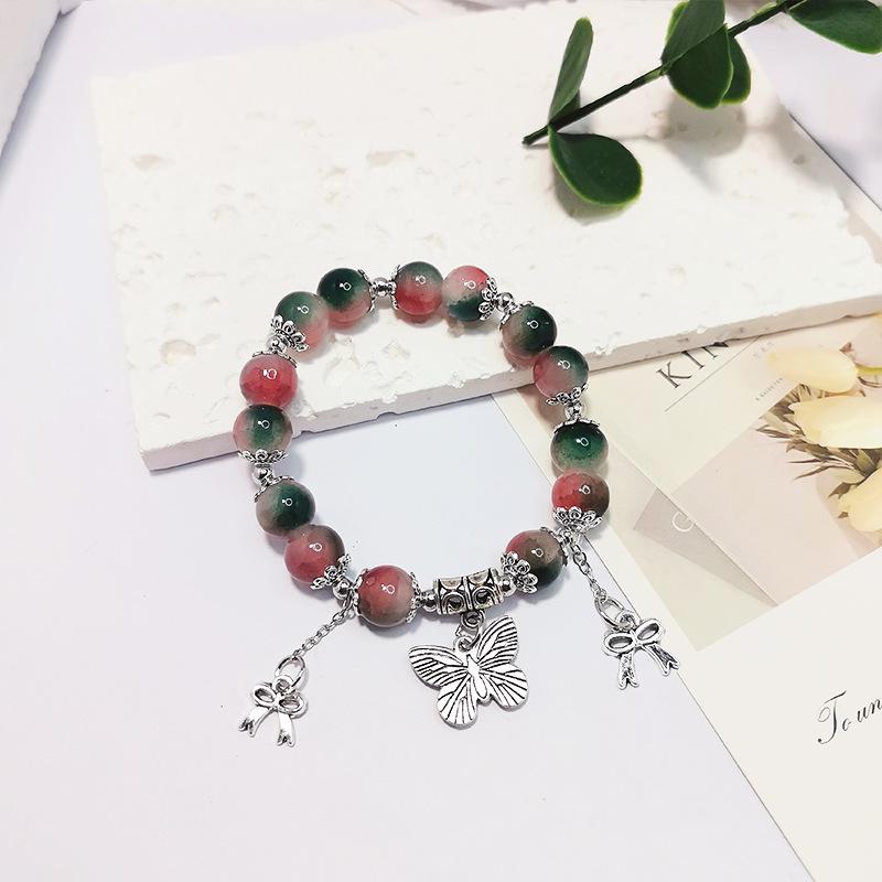 Bracelet Papillon en Encre de Bambou Polyvalent - Style Unisexe, Cadeau d'Anniversaire Parfait pour les Couples et les Étudiants