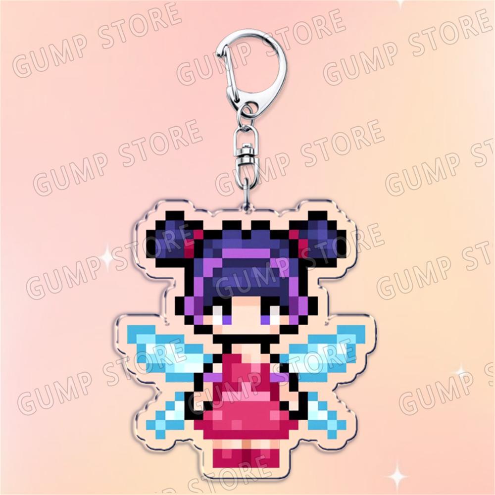 Adorbale Pixel Fairy Magical Girl Keychains for Accessories Bag Stella Musa Tecna Keyrings Jewelry Magic Fairies Fans Gifts