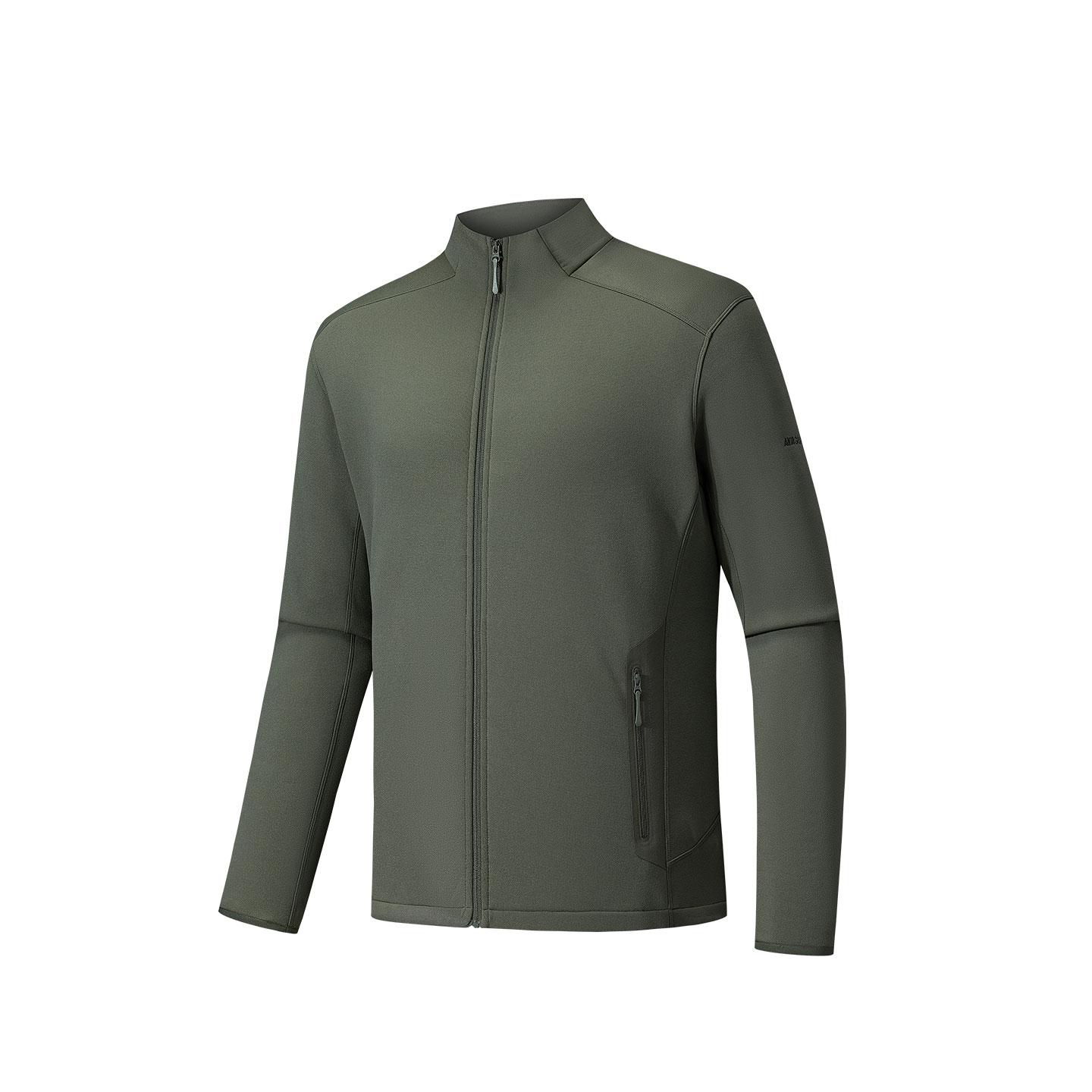 

Anta Теплая куртка спортивного типа с воротником-стойкой на молнии, однотонная, мужская, 152540706-1 L