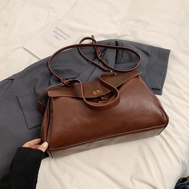 

Новая стильная и простая повседневная сумка-мессенджер с замком, одноплечевая, через плечо, модная женская сумка