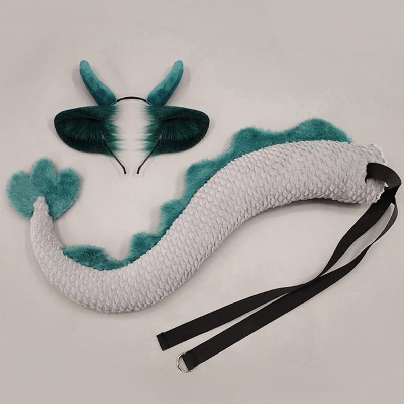 Sada kočičích uší a ocasu pro Role Playing Čelenka Cosplay Pokrývka hlavy pro Cosplay Halloweenskou Party Kostýmové Doplňky