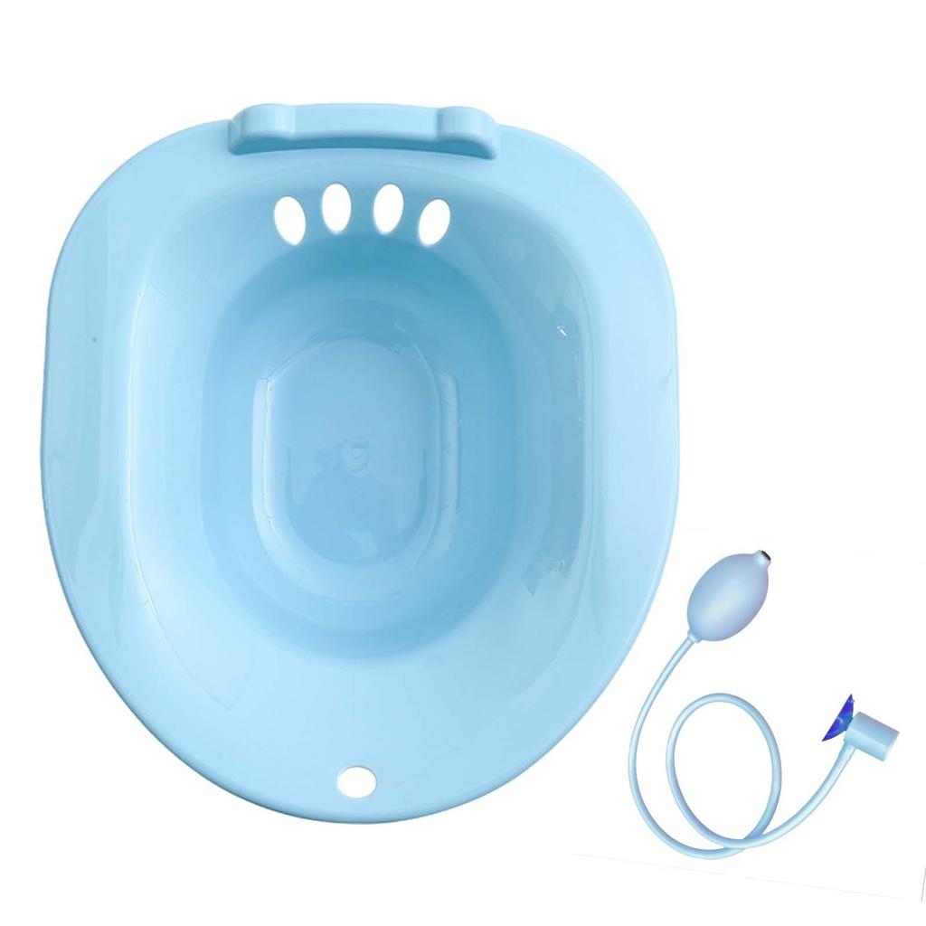 Women Elderly Toilet Seat Sitz Bath Basin Bidet Hip Bath Sturdy Comfortable