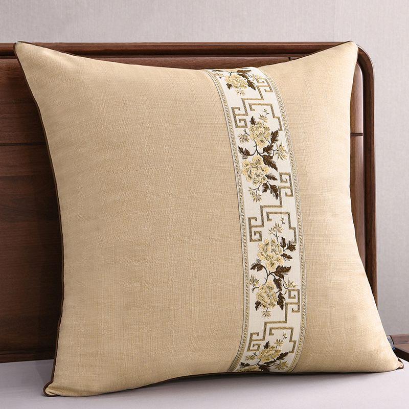 Chinese Style G5Z Throw Pillow Cushion with Core for Sofa & Bed