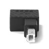 USB 2.0 Type B Male To Female Extension Adapter Right Angled 90 Degree Converter