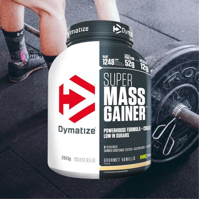 Super mass gainer 2943g gourmet vanille dymatize gainers - prise de masse