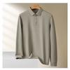 STORN Men's Waffle Long Sleeved POLO Shirt Spring Autumn Casual Top