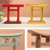 Miniaturní brána torii Japonský šintoistický chrám Asijský architektonický model Ozdoba bonsajové zahrady Dekorace do akvária Čínská dekorace