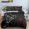 Cartoon Dog Duvet Cover Cute Pet Printed Bedding Set Comforter Covers Twin King Quilt Cover With Pillowcase Bedclothes 2/3Pcs