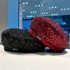New Sequined Beret Children Spring and Autumn Versatile Show Face Small Painter Hat Show Face Small Big Head Circumference Newsboy Hat