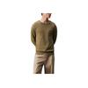 Letter Logo Textured Crew Neck Pullover Long Sleeve Shirt Men Shirts Delta-Green K10K112854-MSS