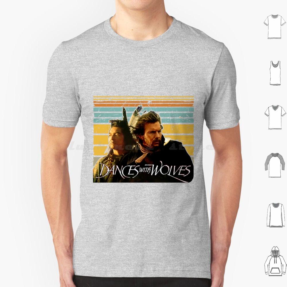 Dances With Wolves T Shirt 6xl Cotton Cool Tee Dances With Wolves Wolves Wolf Dance Kevin Costner Movie Animals Nature Dances S