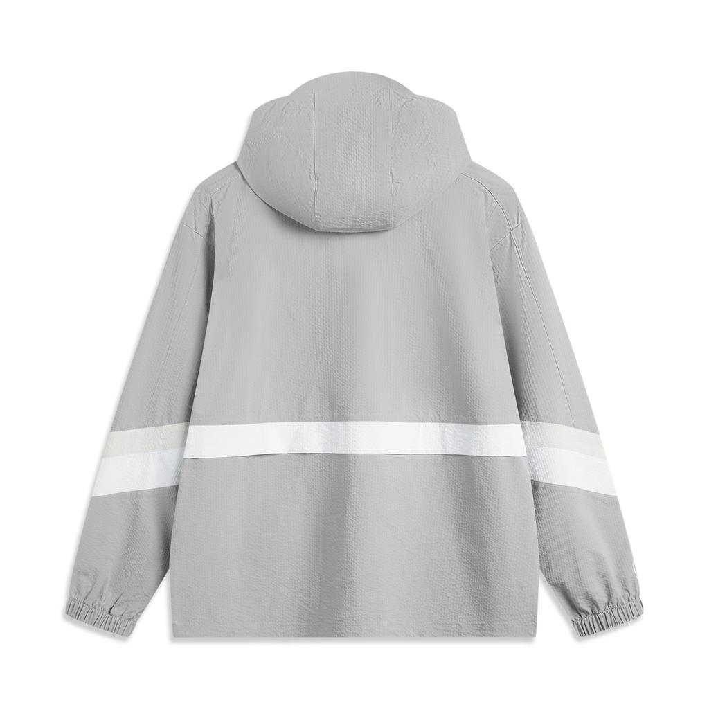 Li Ning Wade Series Sports Casual Simple Color Block Hooded Loose UV Protection Sun Protection Jacket Men Jacket AFDV121-3