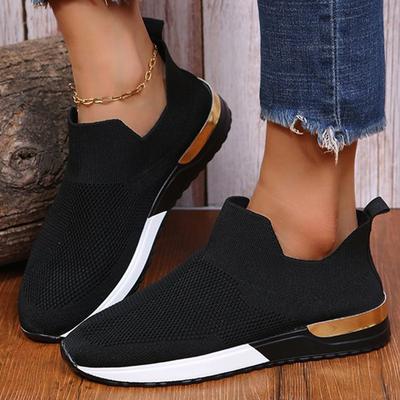 Fashion Shoes Women Sneakers Walking Shoes For Women Flat Women's Sneakers Lightweight Platform Casual Sneakers Slip On Tenis Feminino