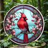 D Flat Pc Vintage Metal Sign Featuring Two Pigeons On A Branch with  Round Poster Lounge Garden Retreat Perfect for Creative