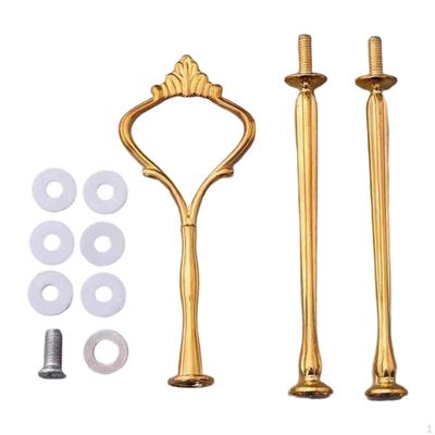 Cake Plate Stand Handle Fittings 3 Tier Holder Tiered Tray Hardware for Birthday