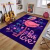 3D Flamingo Rug Carpet for Livingroom Bedroom Kids Room Colorful Modern Rug Non Slip Floor Carpet INS Style Decor Flower Carpet