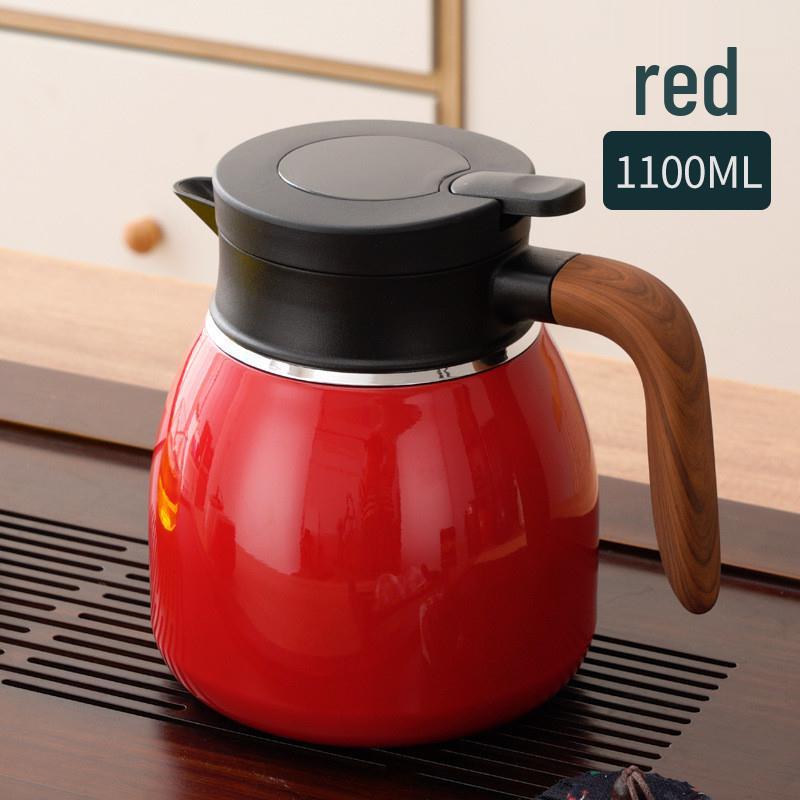 316 Stainless Steel White Teapot Thermos: Durable Tea & Water Separator with Long-lasting Inner Liner