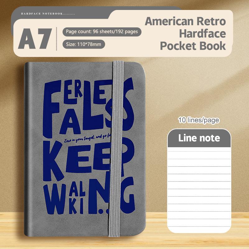 

1Pcs American Retro Pocket Book Student Notebook Small Book High Appearance Mini Portable Notebook Diary Journaling