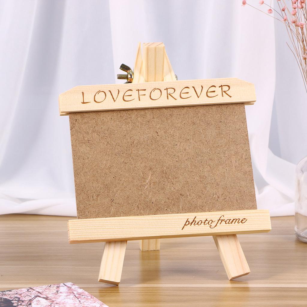 Creative Wooden Photo Frame Horizontal Moisture Scratch Resistant Picture Frame for 15x10cm Photos Home Office Decor
