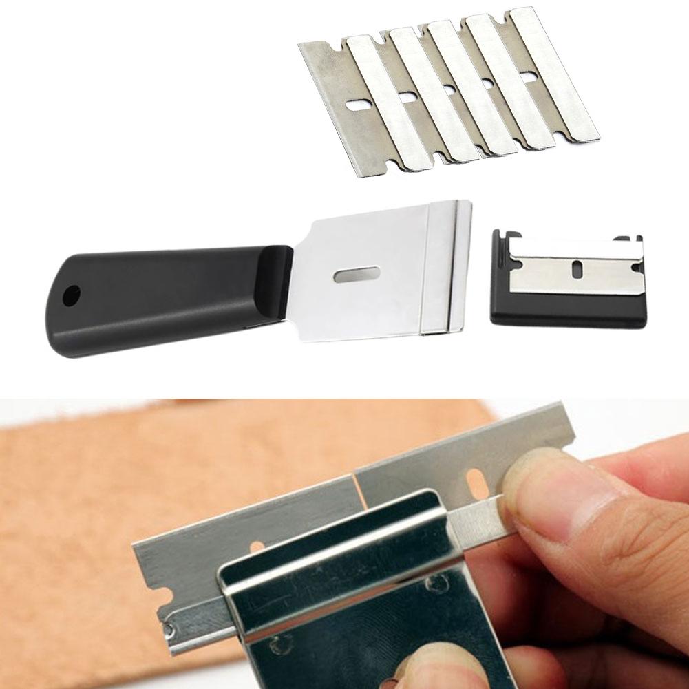1pc Handle With 4cm Blades Accessories Kit For Leather DIY Handmade Cutting Hand Tools Set Stainless Steel Well-polished Cutters