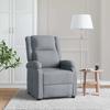 Vidaxl Massage Armchair, Light Gray, Fabric Upholstered