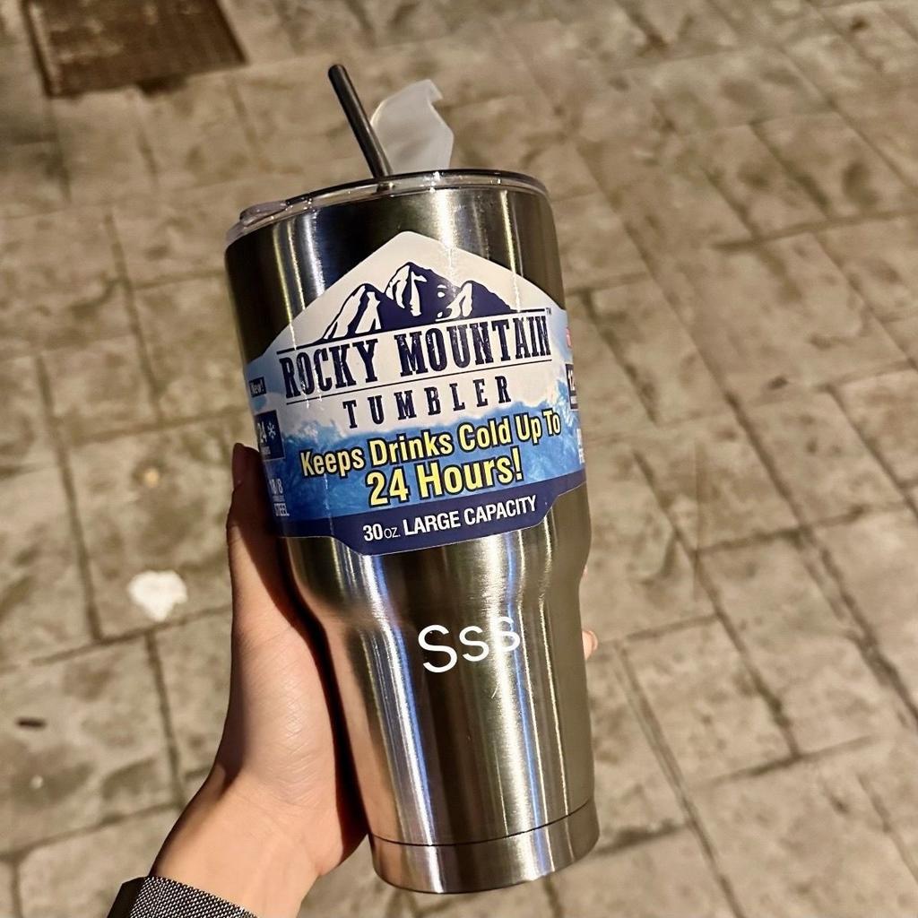 304 Stainless Steel Insulated Coffee Cup Classic Design Lid Dual Purpose Hot Cold Beverages Vacuum Cup for Car Use