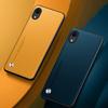 Lyxigt PU-läderfodral för iPhone XR Baksida Matt TPU Silikon Stötsäkert Fullständigt Skydd Telefonfodral för iPhoneXR Coque